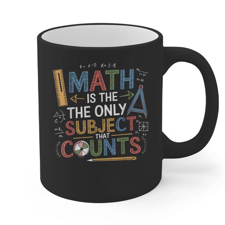 Math Teacher Mathematician Subject Mathematics Joke Graphic Print Coffee Mug