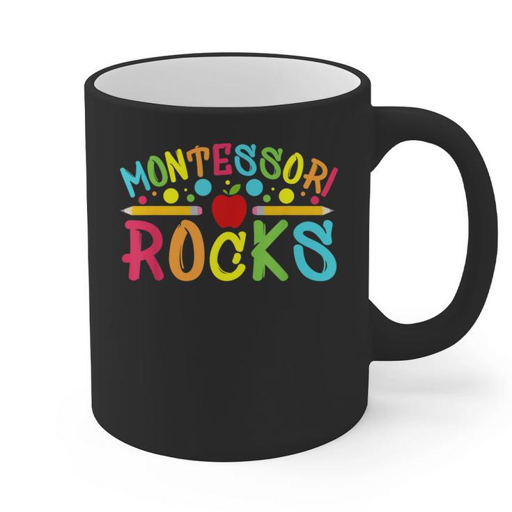 Montessori Rocks Montessori Teacher Back To School Graphic Print Coffee Mug