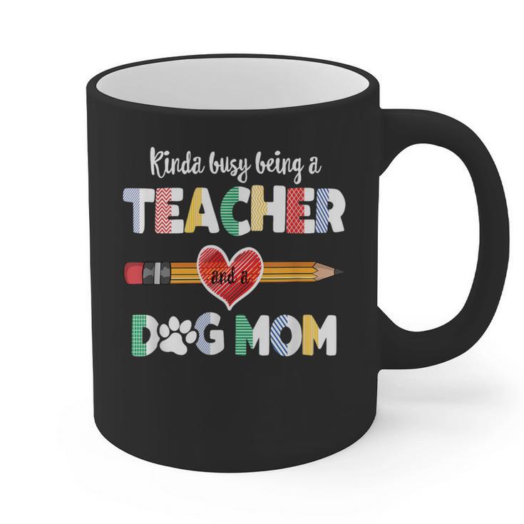 Mothers Day For Teacher Dog Lover Dog Mom Teacher Graphic Print Coffee Mug