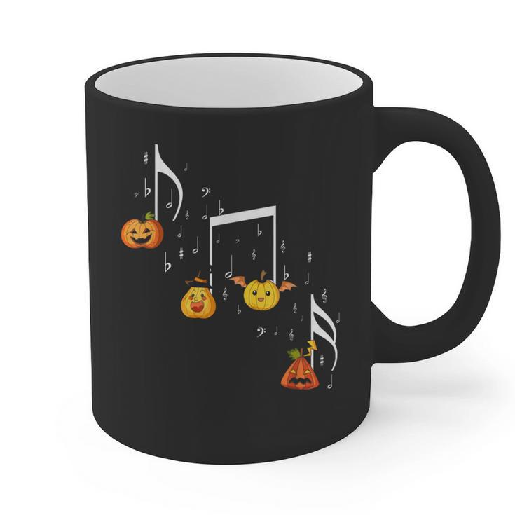 Music Note Pumpkin Fall Music Teacher Halloween Costume Graphic Print Coffee Mug