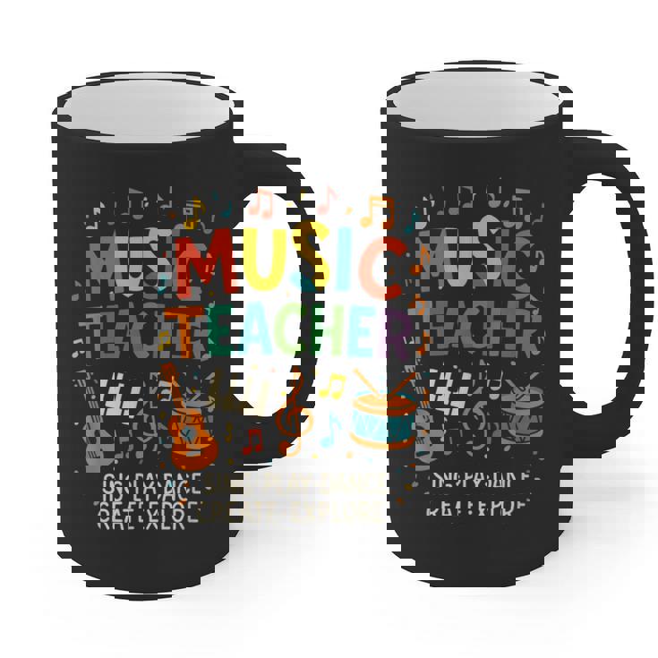 Music Teacher Music Sing Play Dance Choir Piano Graphic Print Coffee Mug