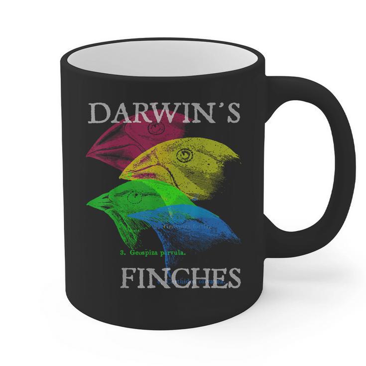 Nerdy Darwin's Finches Evolution Science Biology Teacher Graphic Print Coffee Mug