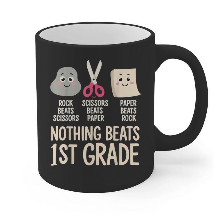 Nothing Beats 1st Grade Back To School Kids Teachers Graphic Print Coffee Mug