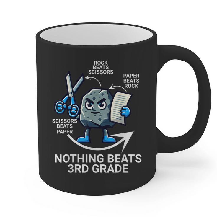 Nothing Beats 3rd Grade Back To School Kids Teachers Graphic Print Coffee Mug