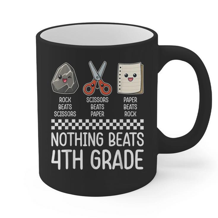Nothing Beats 4th Grade Back To School Kids Teachers Graphic Print Coffee Mug