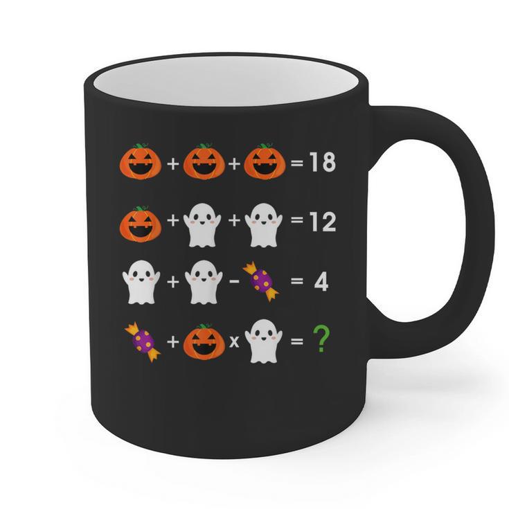 Order Of Operations Halloween Quiz Math Teacher For Men Women Kids Graphic Print Coffee Mug