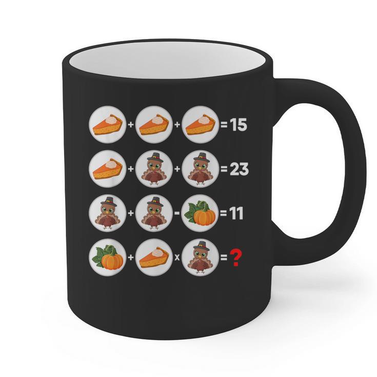 Order Of Operations Math Quiz Game Teacher Thanksgiving Graphic Print Coffee Mug