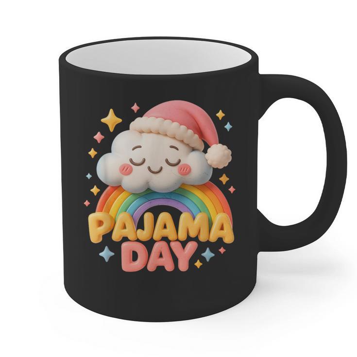 Pajama Day School Spirit Week Sleepy Cloud Teacher Student Graphic Print Coffee Mug