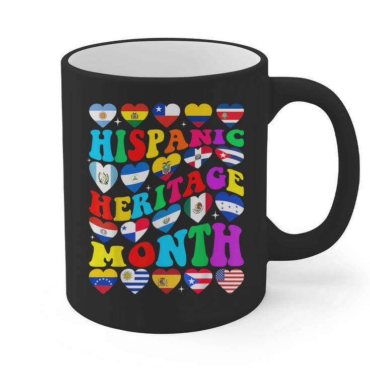 Hispanic Heritage Month 2025 Latino Puerto Rico Teacher Kids Graphic Print Coffee Mug