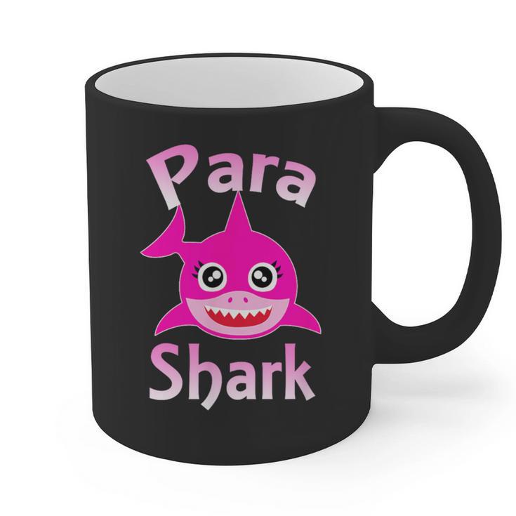 Para Shark Paraprofessional Female Teacher Graphic Print Coffee Mug