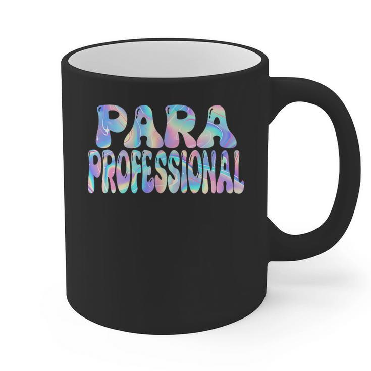 Paraprofessional Groovy Back To School Cute Teachers Women Graphic Print Coffee Mug