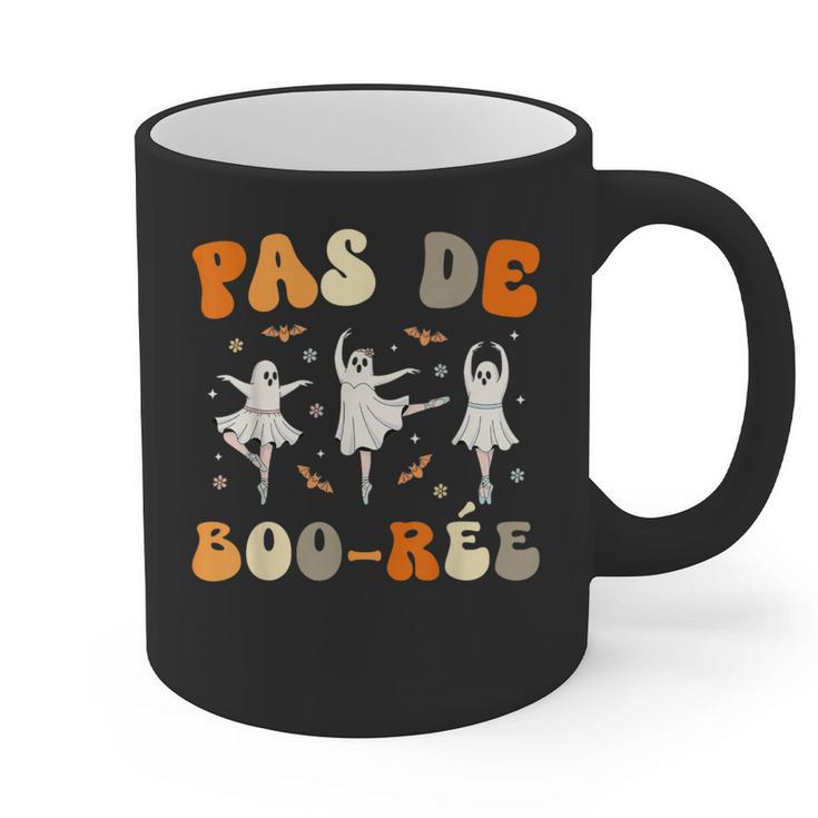 Pas De Boo-Rée Ghost Ballet Dancer Halloween Dance Teacher Graphic Print Coffee Mug