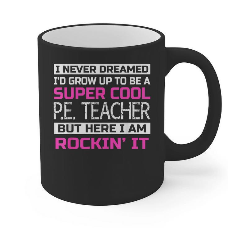 PE Teacher Shirt Physical Education Teacher Graphic Print Coffee Mug
