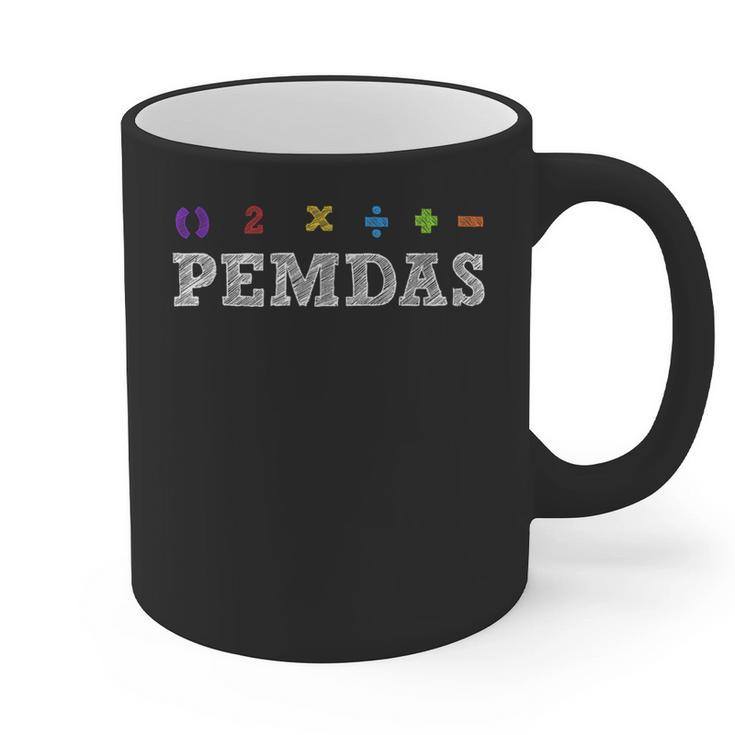 PEMDAS Please Excuse My Dear Aunt Sally Math Rules Teacher Graphic Print Coffee Mug