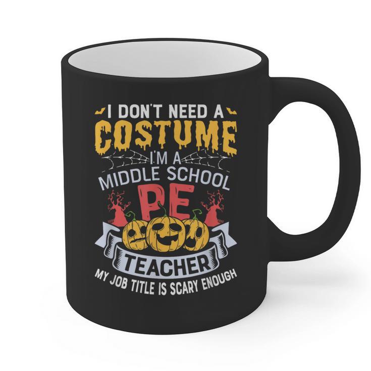 Physical Education School PE Teacher Halloween Costume Men Women Graphic Print Coffee Mug