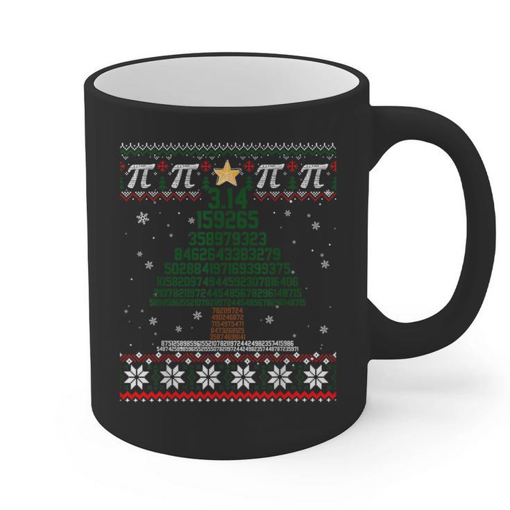 Pi Tree Christmas Math Teacher Ugly Sweater Men Women Kids Graphic Print Coffee Mug