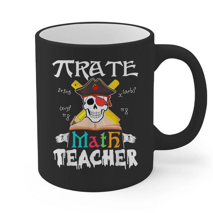 Pirate Math Teacher Skull Pirate Halloween Costume Graphic Print Coffee Mug