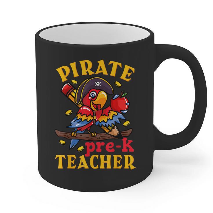 Pirate Pre-K Teacher Preschool Halloween Graphic Print Coffee Mug