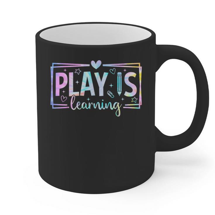 Play Is Learning Kindergarten Teacher Team Women Graphic Print Coffee Mug