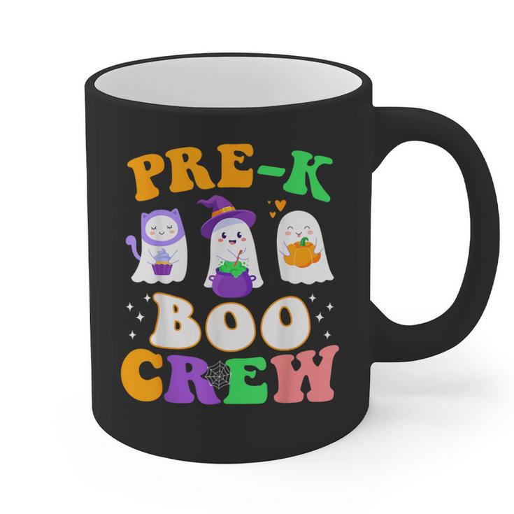Pre-K Boo Crew Cute Ghost Halloween Costume Teacher Student For Men Women Kids Graphic Print Coffee Mug