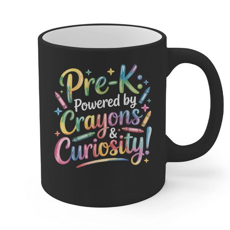 Pre-K Crayons & Curiosity Preschool Teachers Life Tie Dye Graphic Print Coffee Mug