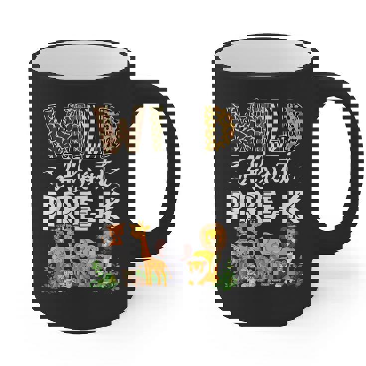 Pre-k Teacher Kids Back To School Wild About Pre-k Graphic Print Coffee Mug