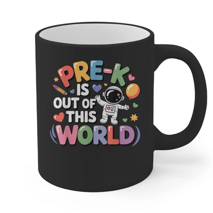 Pre-K Is Out Of This World Space Planets Teacher Graphic Print Coffee Mug