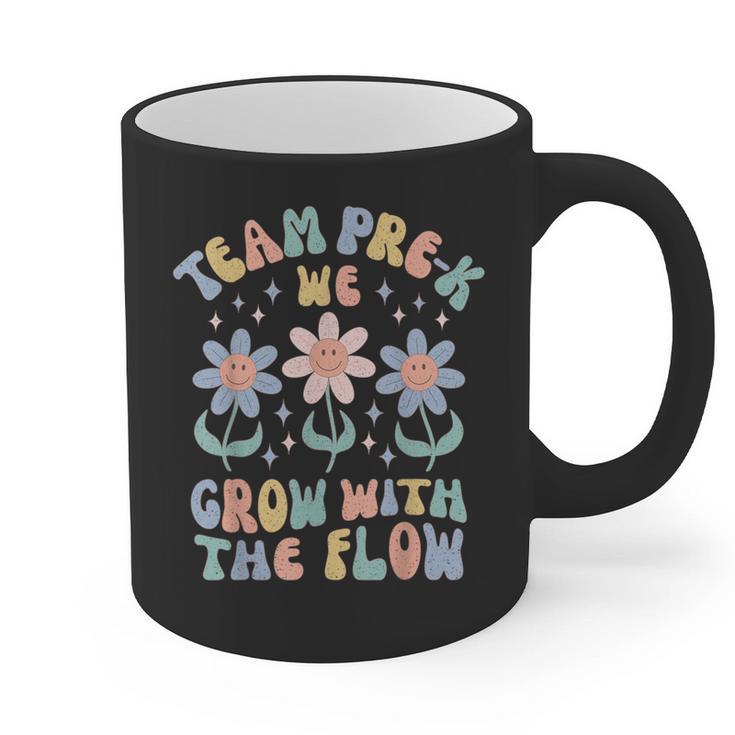 Preschool Teacher Appreciation Team Pre-K Grow With The Flow Graphic Print Coffee Mug