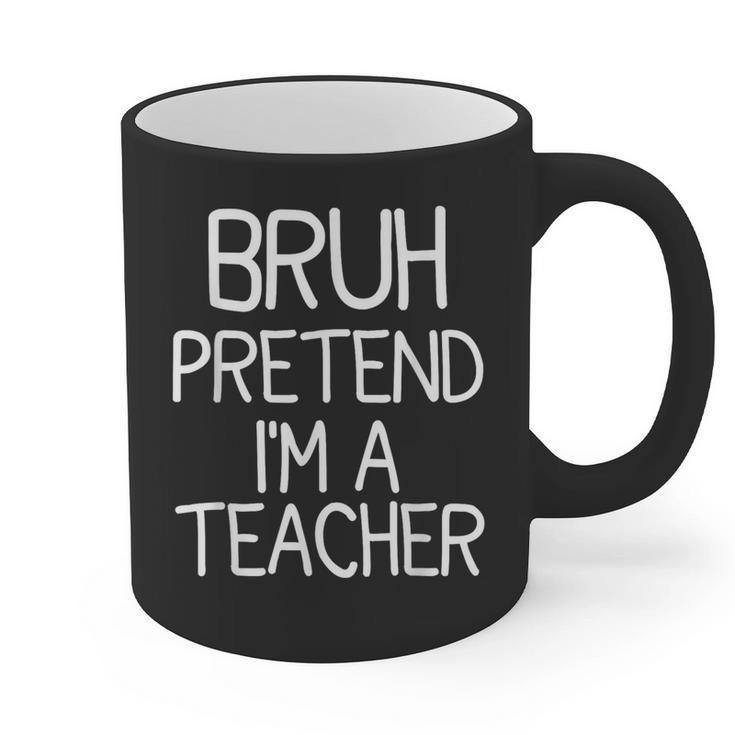 Pretend I'm A Teacher Halloween Costume Graphic Print Coffee Mug
