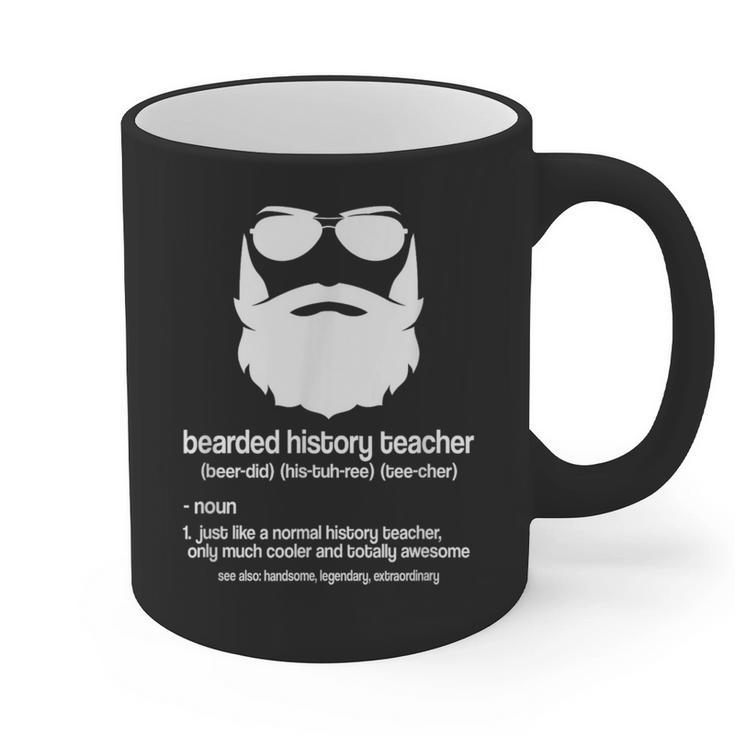 Professor Ancient Teaching Education Bearded History Teacher Graphic Print Coffee Mug