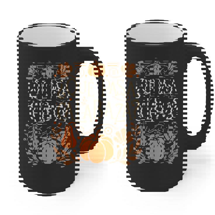Que Pasa Calabaza Shirt Spanish Teacher Graphic Print Coffee Mug