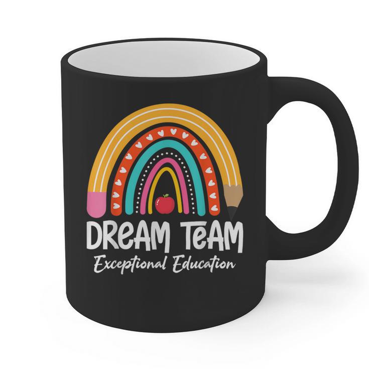 Rainbow Pencil Dream Exceptional Education Team SPED Teacher Graphic Print Coffee Mug