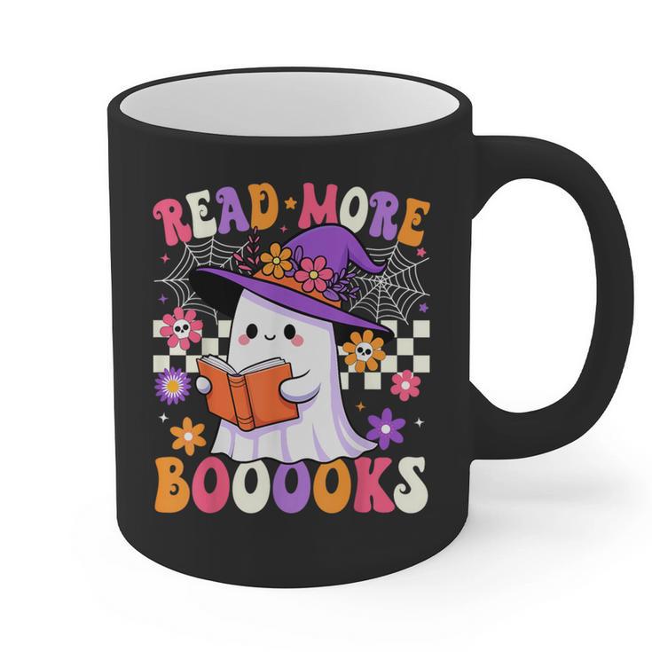Read More Books Ghost Reading Book Teacher Halloween Graphic Print Coffee Mug