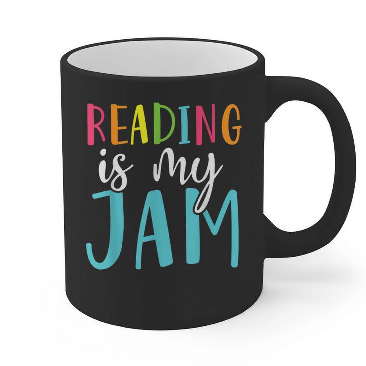 Reading Is My Jam Back To School Teacher Graphic Print Coffee Mug