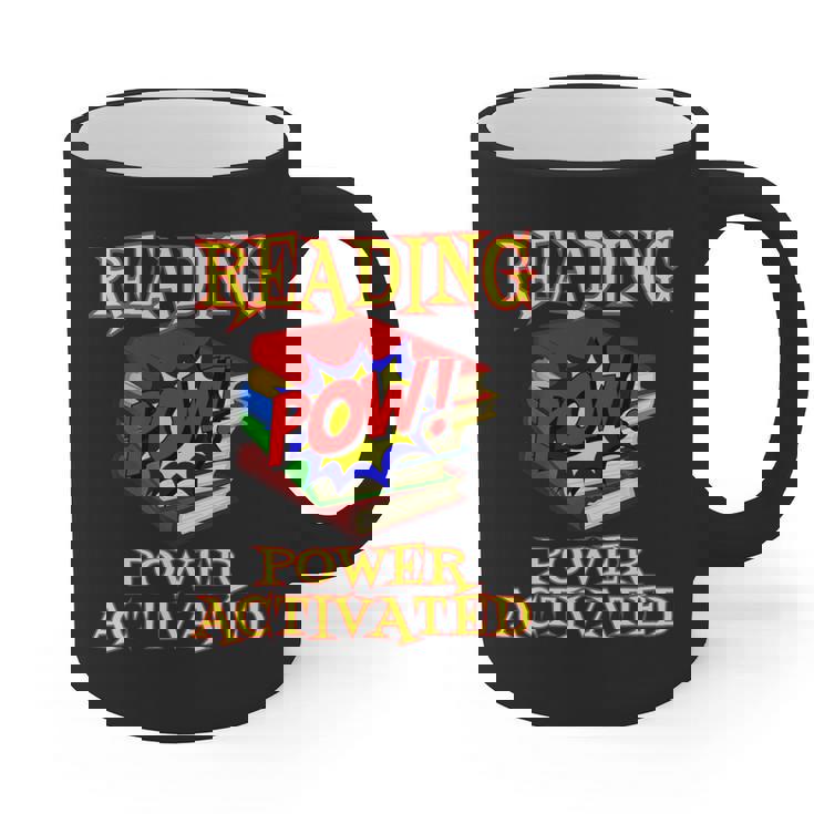 Reading Super Power Activated Superhero Teacher Or Student Men Women Girls Kids Graphic Print Coffee Mug