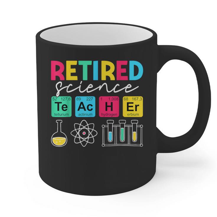Retired Science Teacher Periodic Table Teacher Life Graphic Print Coffee Mug