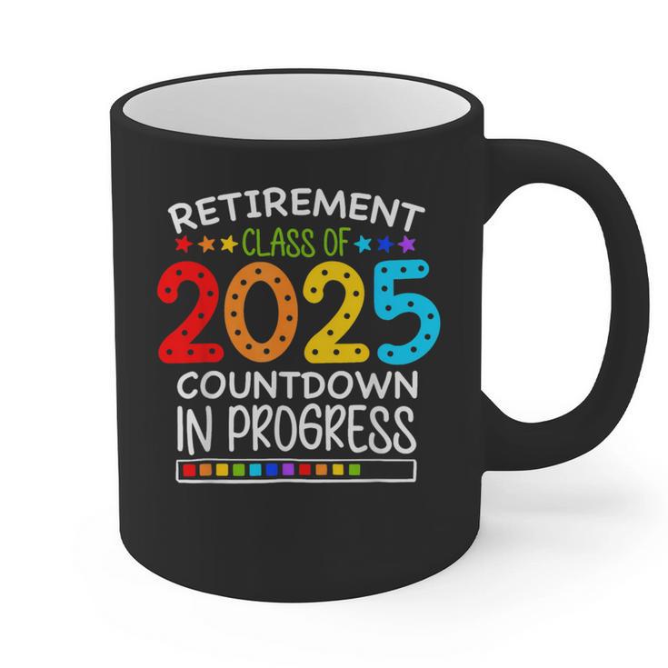 Retirement Class Of 2025 Teacher Countdown Loading Teacher Graphic Print Coffee Mug