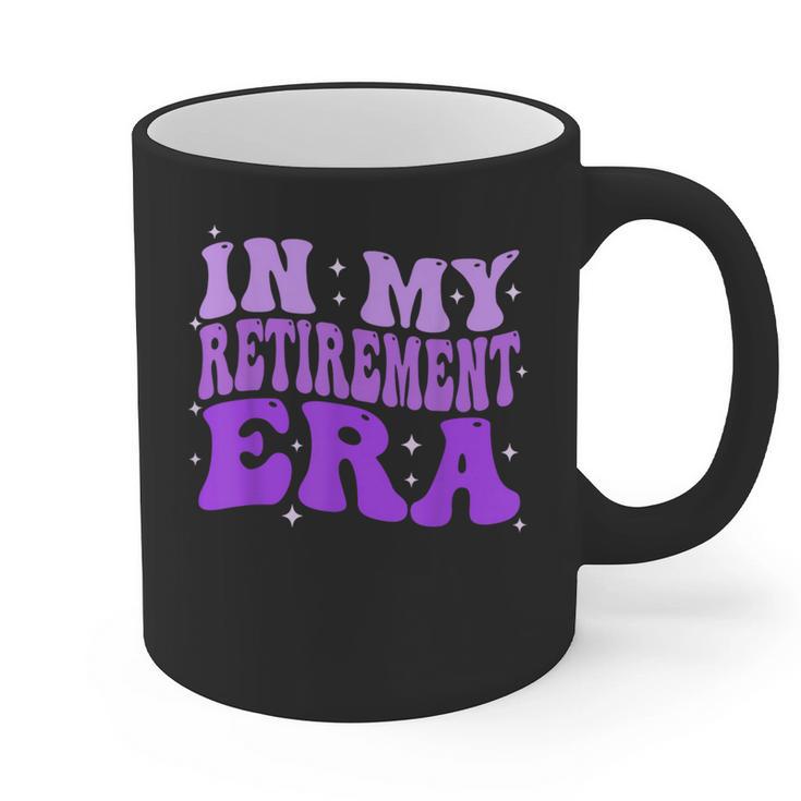 In My Retirement Era Groovy Retired Teacher 2025 Women Graphic Print Coffee Mug