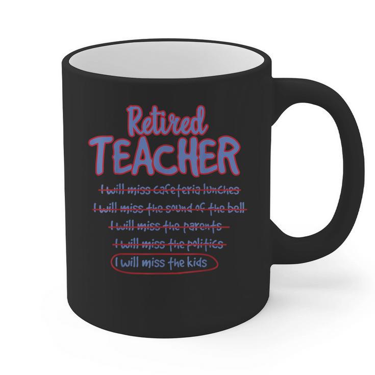 Retiring Teacher Tshirt For Retired Teachers For Men Women Graphic Print Coffee Mug