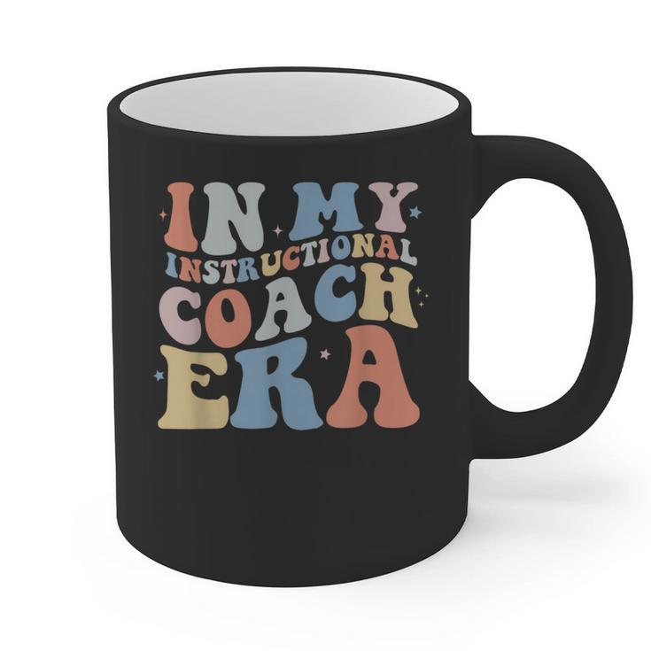 Retro Groovy In My Instructional Coach Era Teacher Graphic Print Coffee Mug