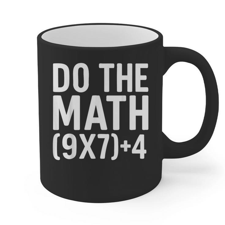 Retro Do The Math Teacher For Men Women Kid Boy Girl Graphic Print Coffee Mug