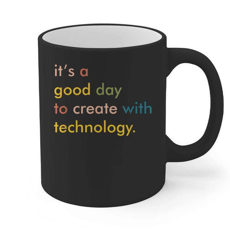 Retro Technology Teacher Shirt Tech Teacher Graphic Print Coffee Mug