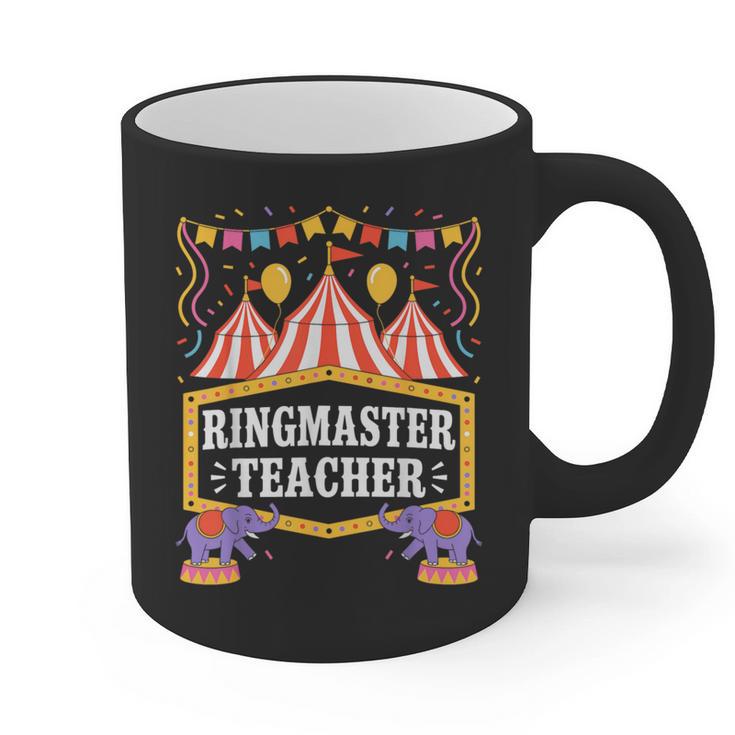 Ringmaster Teacher Circus Party Ringmaster Carnival Graphic Print Coffee Mug