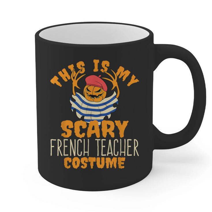 This Is My Scary French Teacher Costume Halloween Graphic Print Coffee Mug