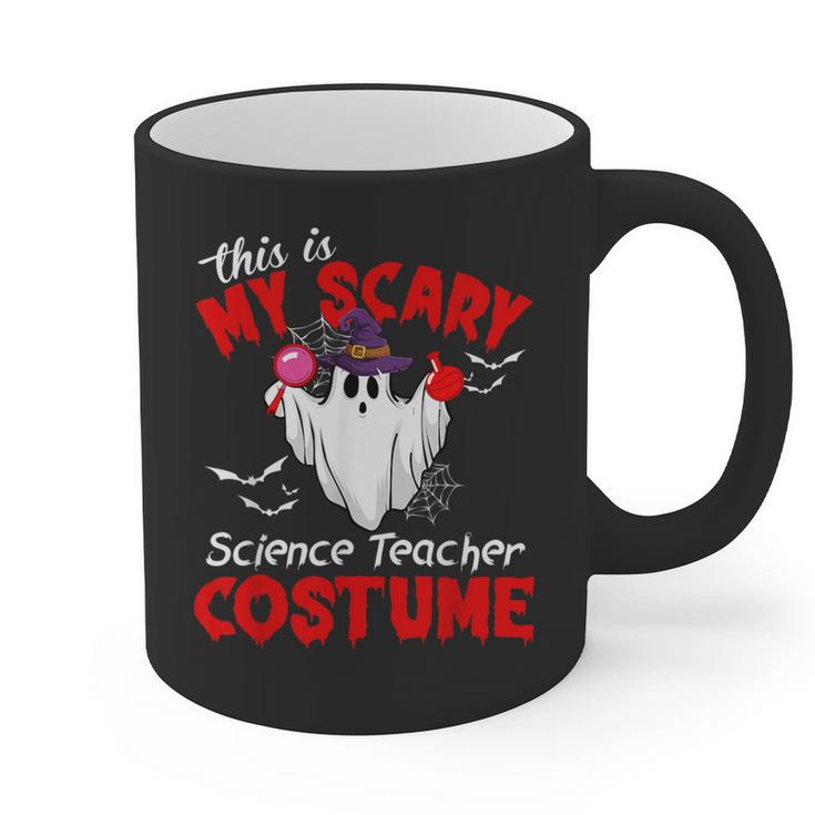 This Is My Scary Science Teacher Costume Ghost Halloween Graphic Print Coffee Mug