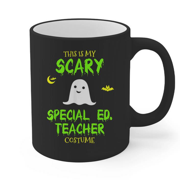 Scary Special Education Ed Teacher Costume Halloween Easy Graphic Print Coffee Mug