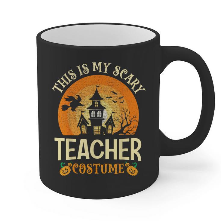 This Is My Scary Teacher Costume Halloween Graphic Print Coffee Mug