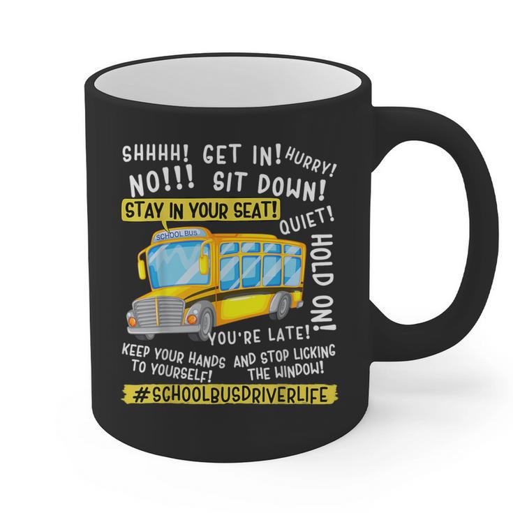 School Bus Driver Life Last Day Of School Teacher Kids Graphic Print Coffee Mug