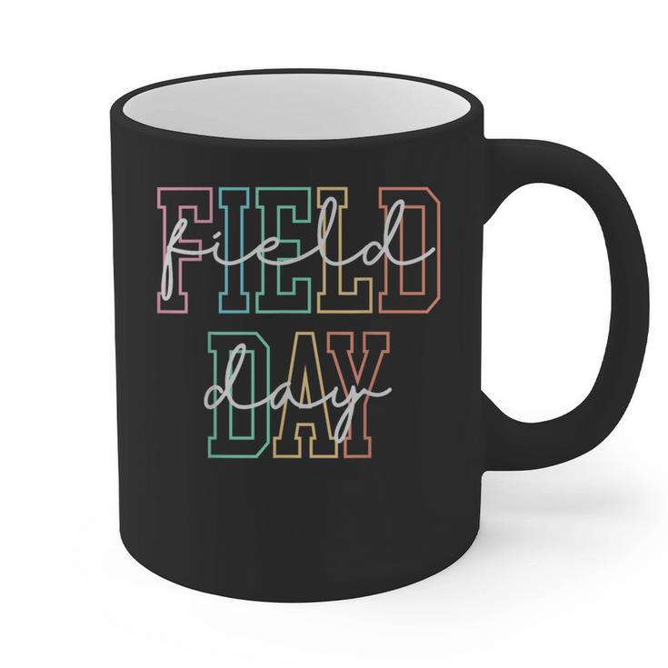 School Field Day Happy Field Day Tee Teacher Life Summer Graphic Print Coffee Mug