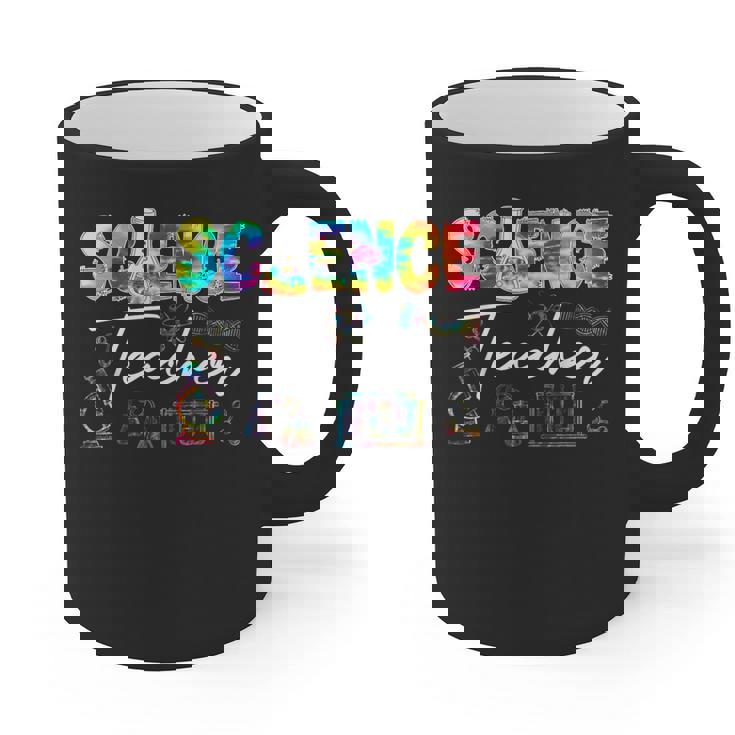 Science Teacher Tie Dye First Day Of School Back To School Men Women Girls Kids Graphic Print Coffee Mug
